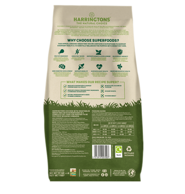 Harringtons Superfoods Chicken with Vegetables Puppy Dry Dog Food - 1.7kg